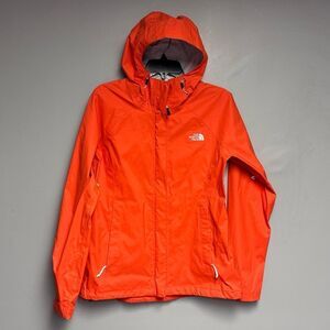 The North Face orange Rain Jacket size Medium M women’s lightweight Women’s